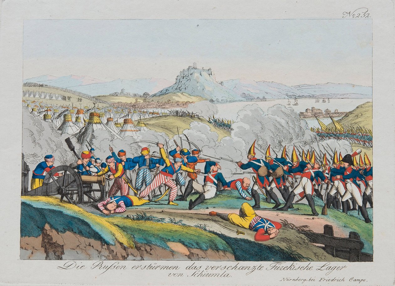 Presa della Fortezza di Shumen nel 1828 da August Friedrich Andreas Campe