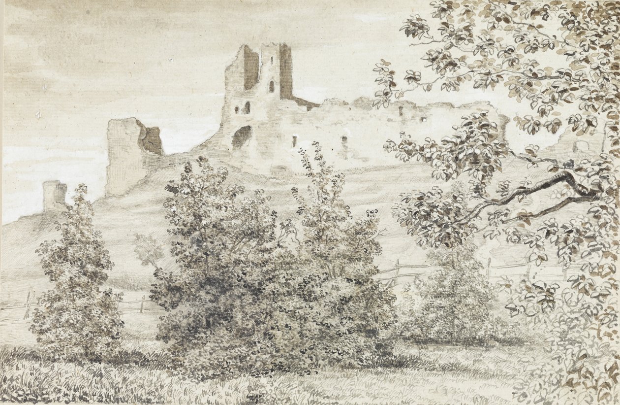 Veduta delle Rovine del Castello di Rakvere, 1828 da August Georg Wilhelm Pezold