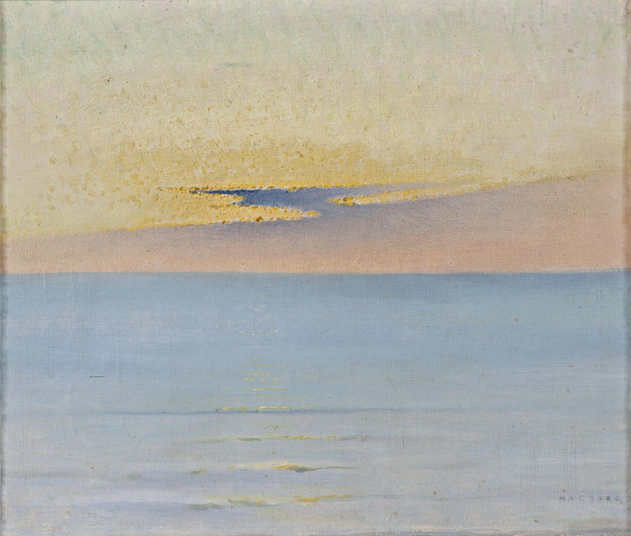Mare al tramonto da August Hagborg