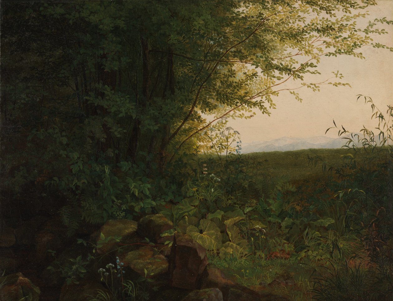 Ai margini della foresta, ca. 1820 da August Heinrich