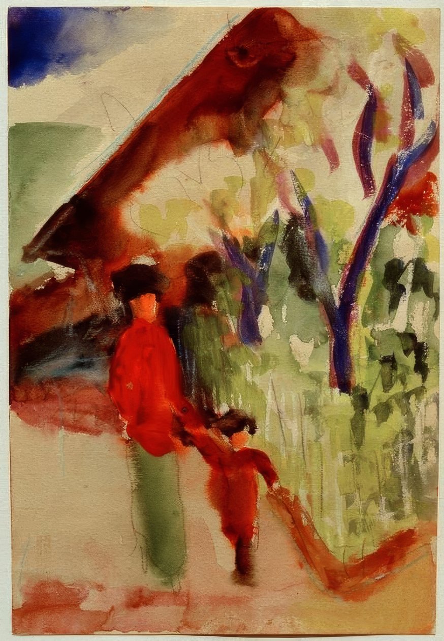 Alla casa svizzera da August Macke