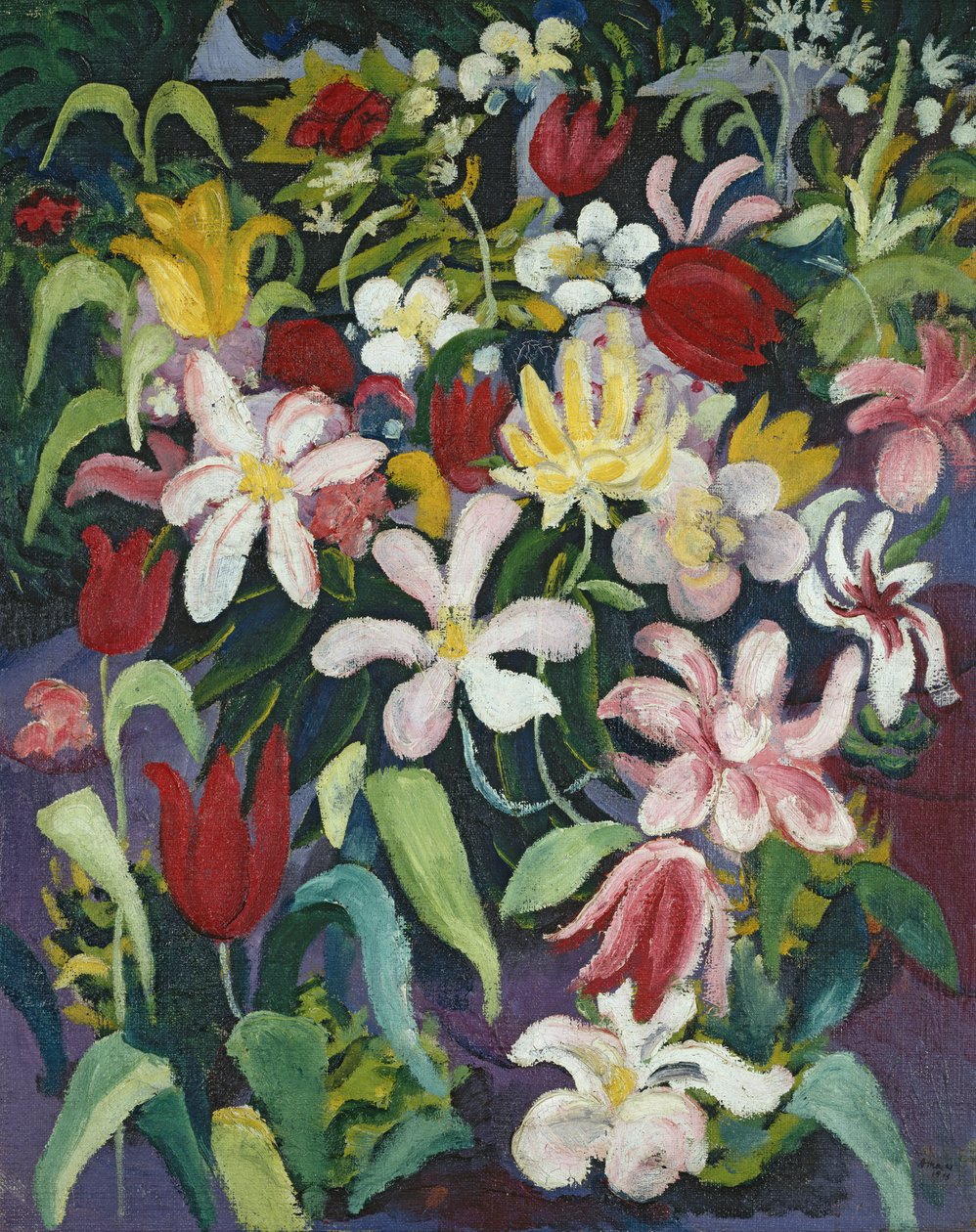 Tappeto di fiori da August Macke
