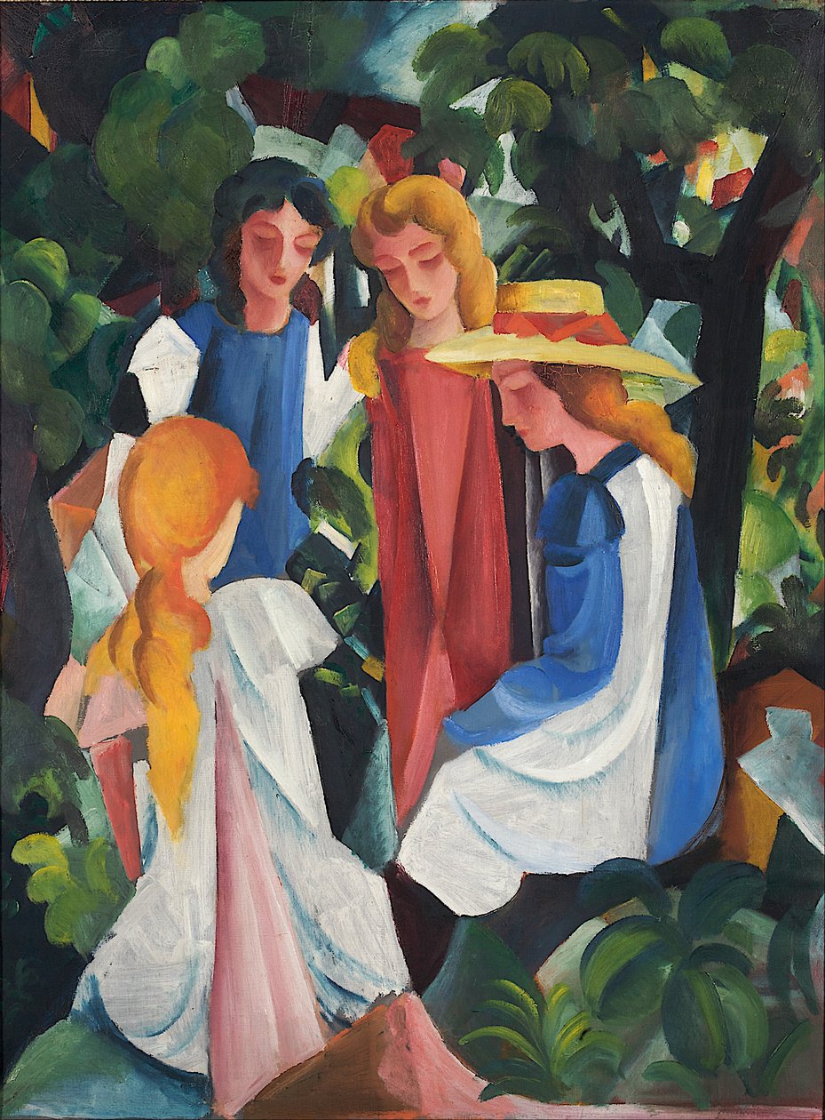 Quattro ragazze da August Macke