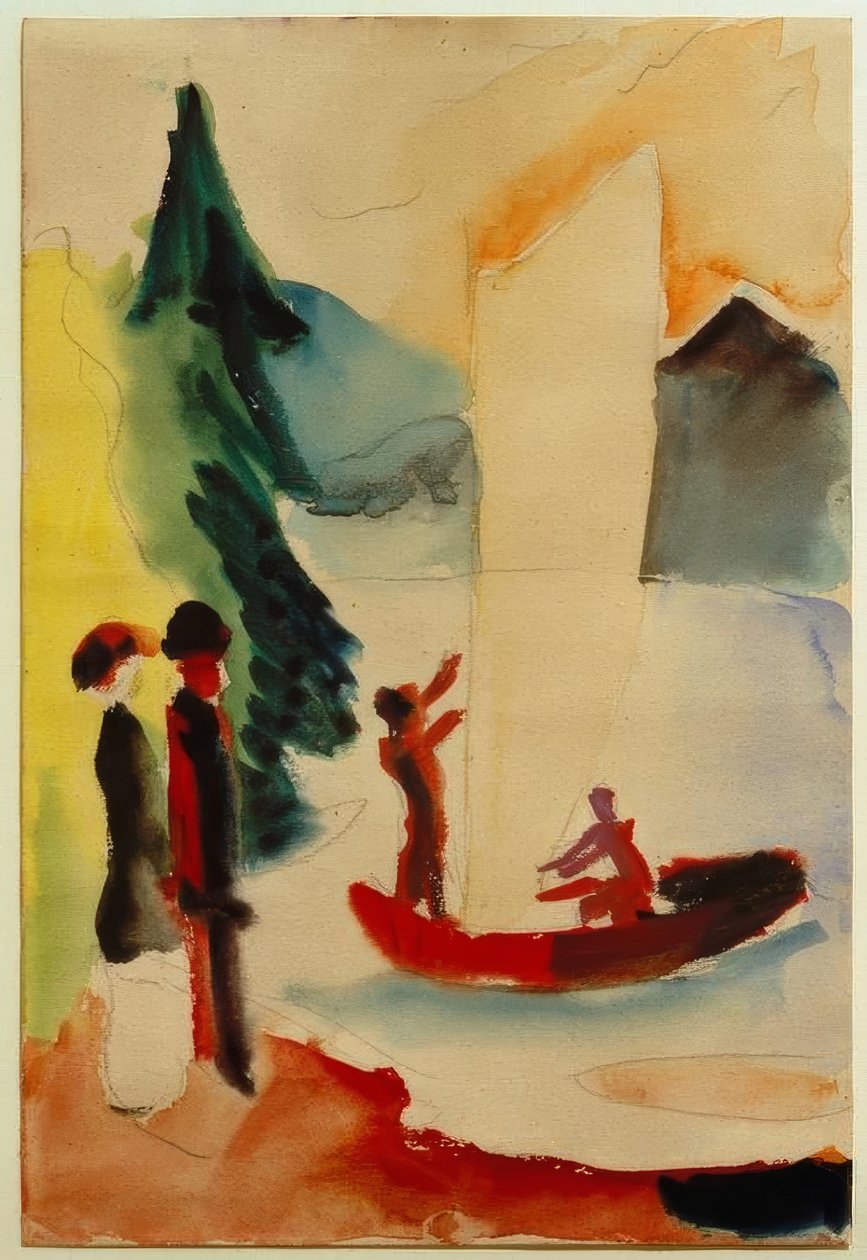 Vela gialla da August Macke