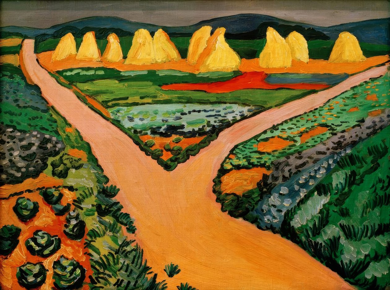 Campi di verdure da August Macke