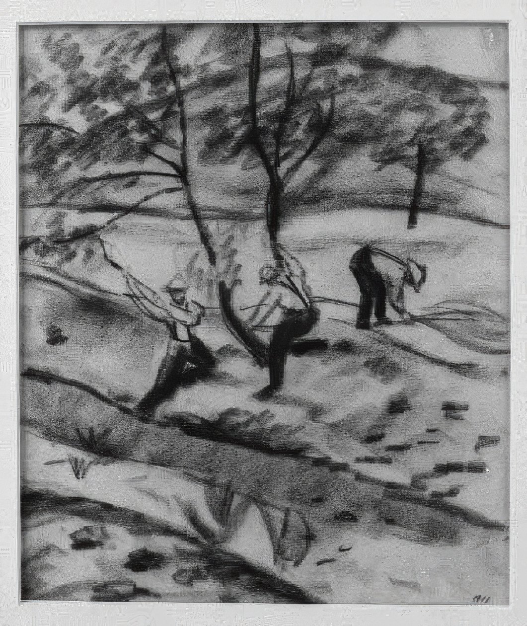 Boscaioli a Kandern da August Macke