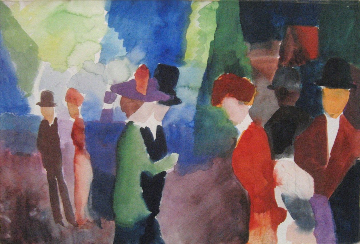 Persone che si incontrano da August Macke