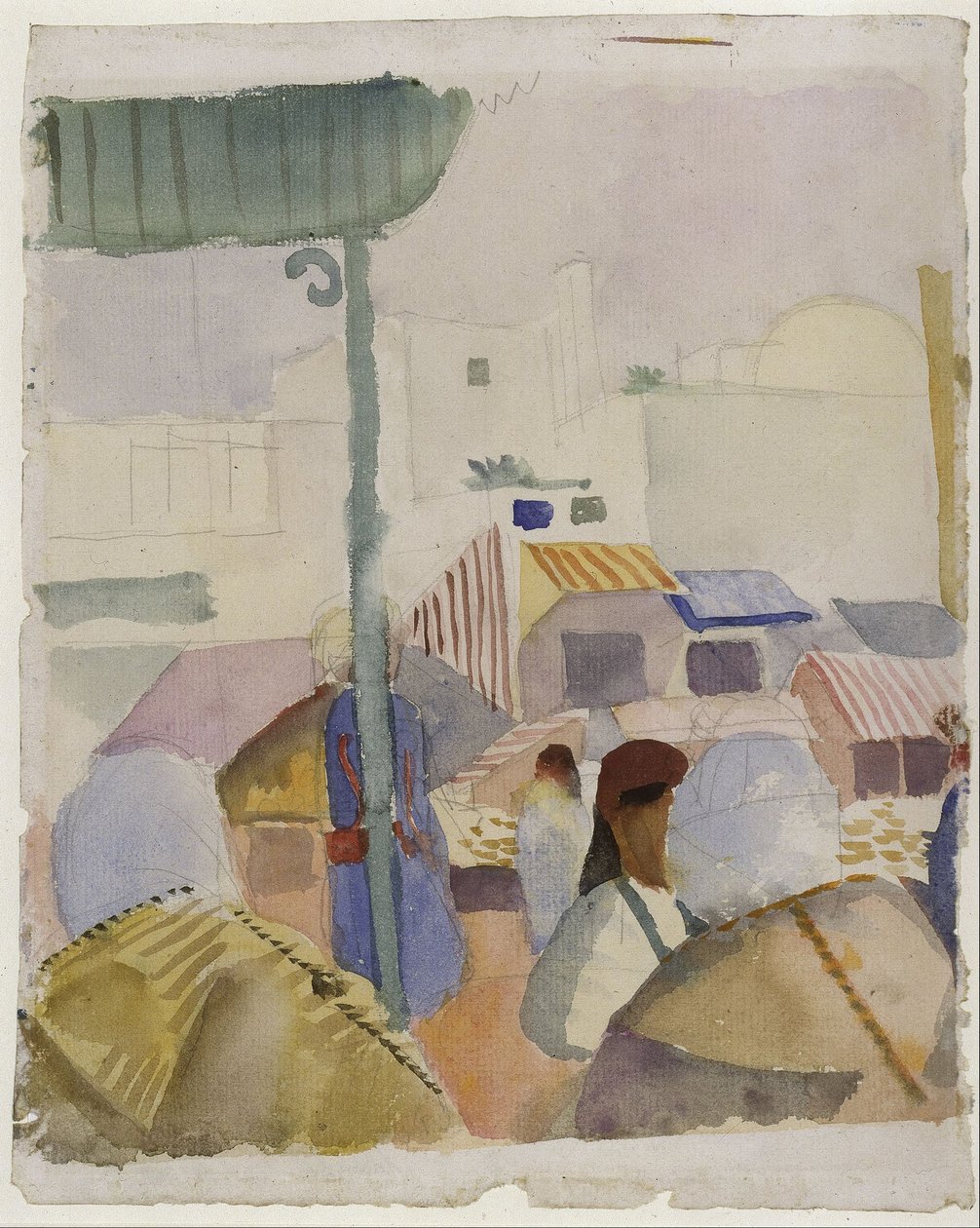 Mercato di Tunisi II da August Macke