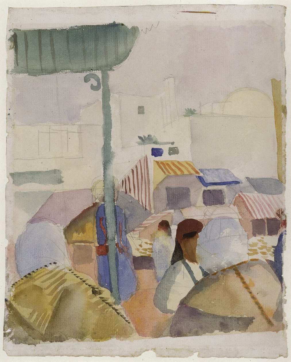 Mercato di Tunisi II da August Macke