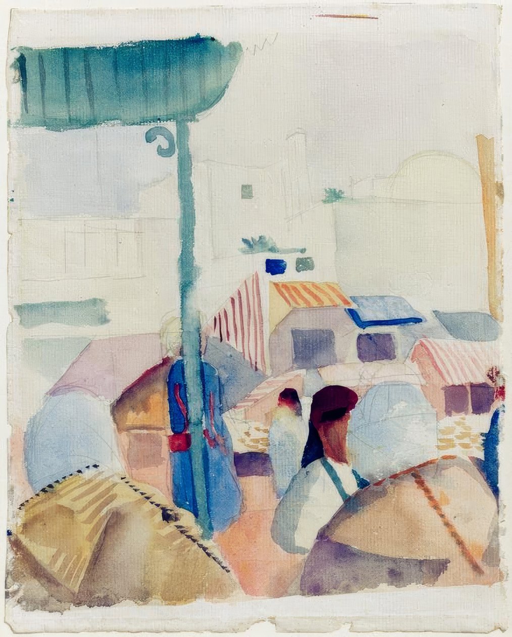 Mercato a Tunisi II da August Macke
