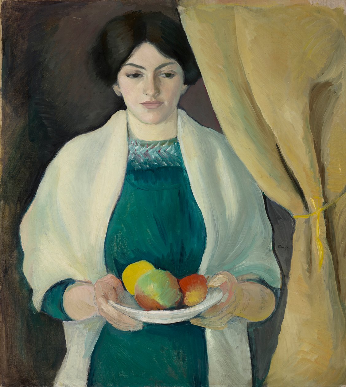 Ritratto con mele da August Macke