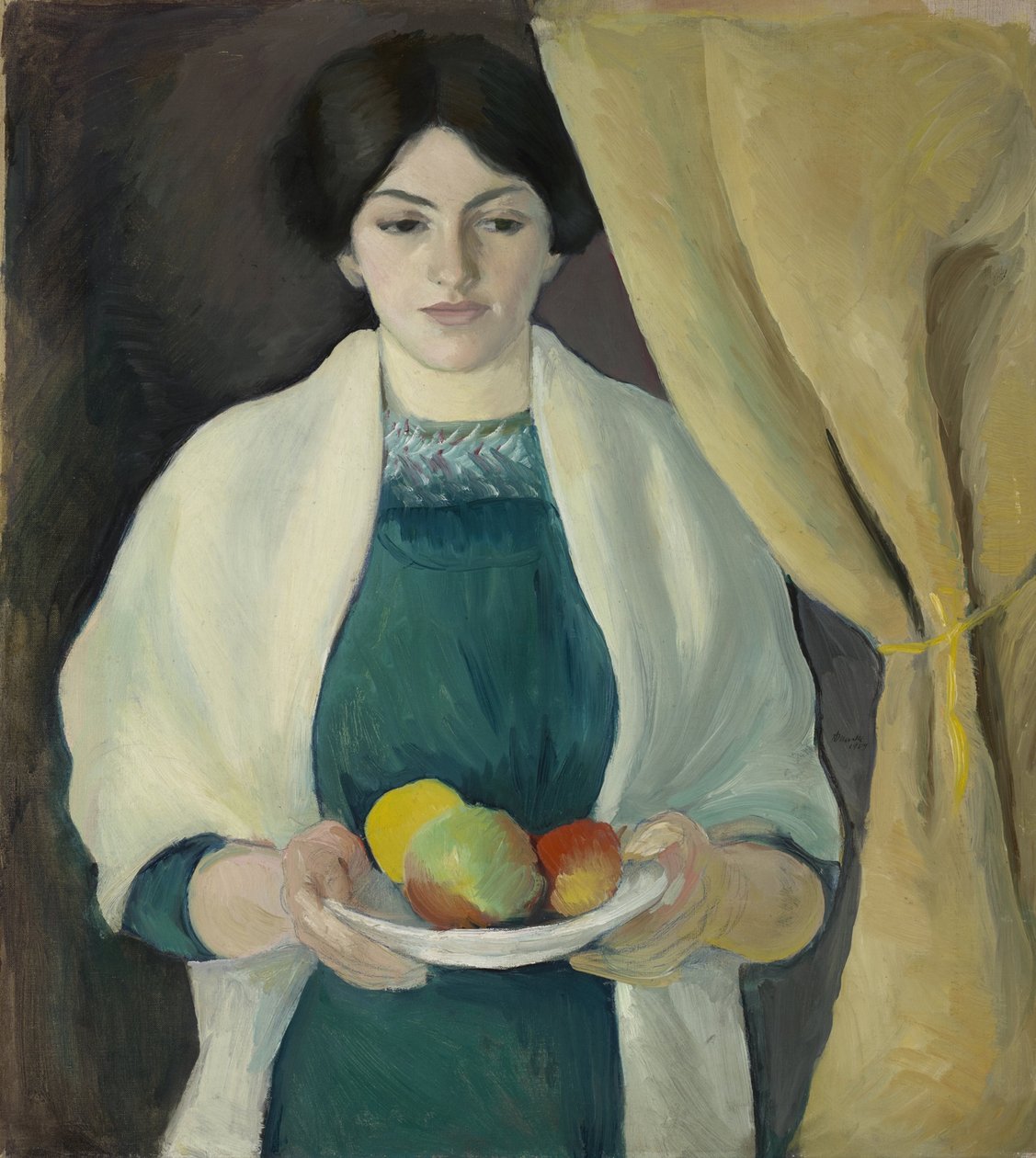Ritratto con mele da August Macke