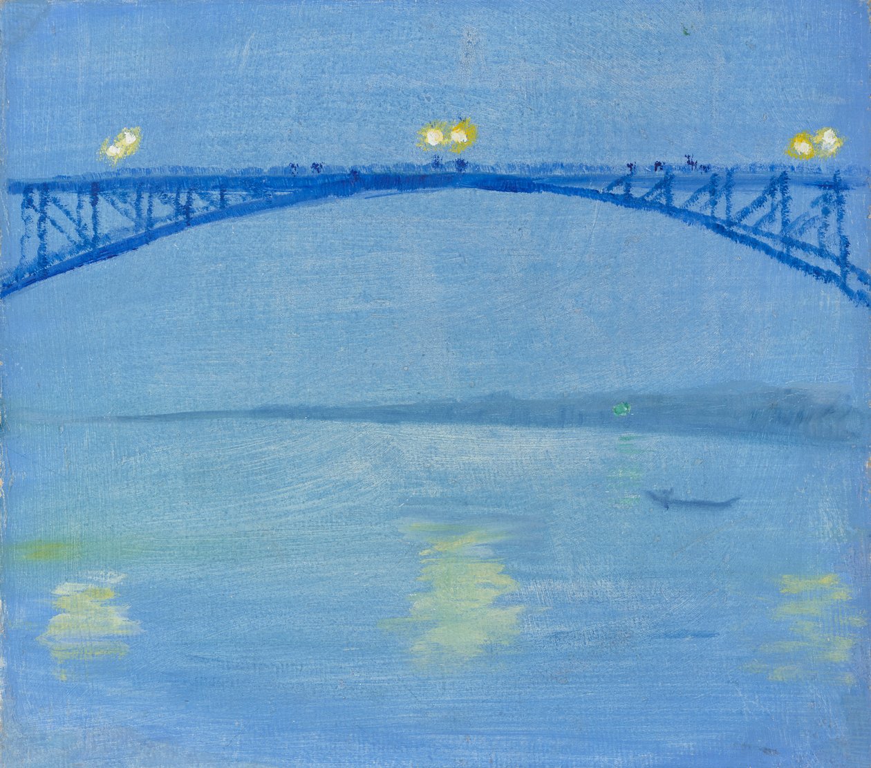 Il ponte sul Reno di sera da August Macke