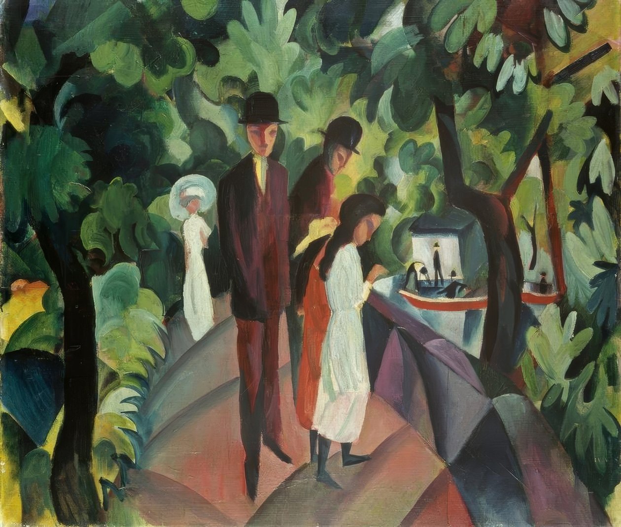 Passeggiata sul ponte da August Macke