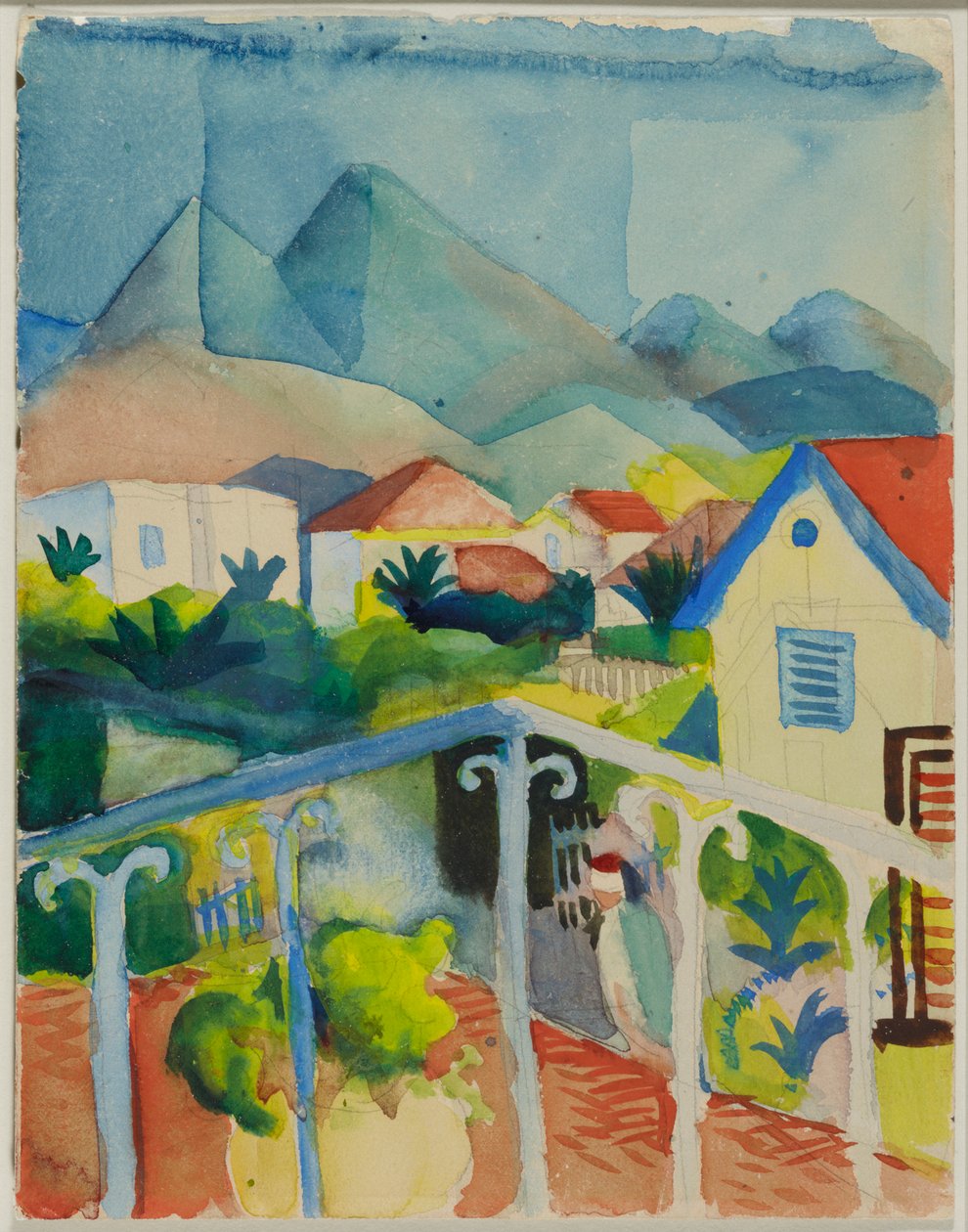 St. Germain presso Tunisi da August Macke