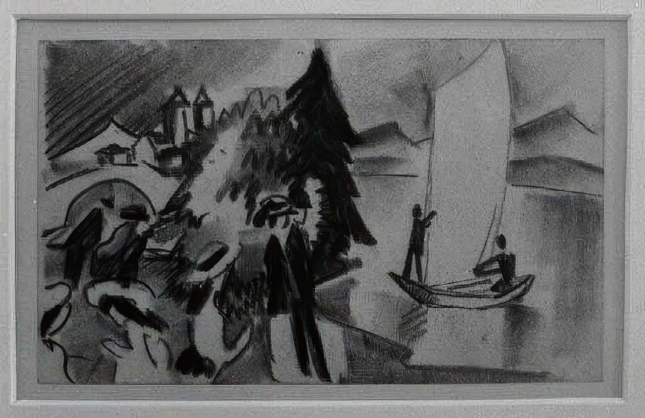 Studio per Vela gialla da August Macke