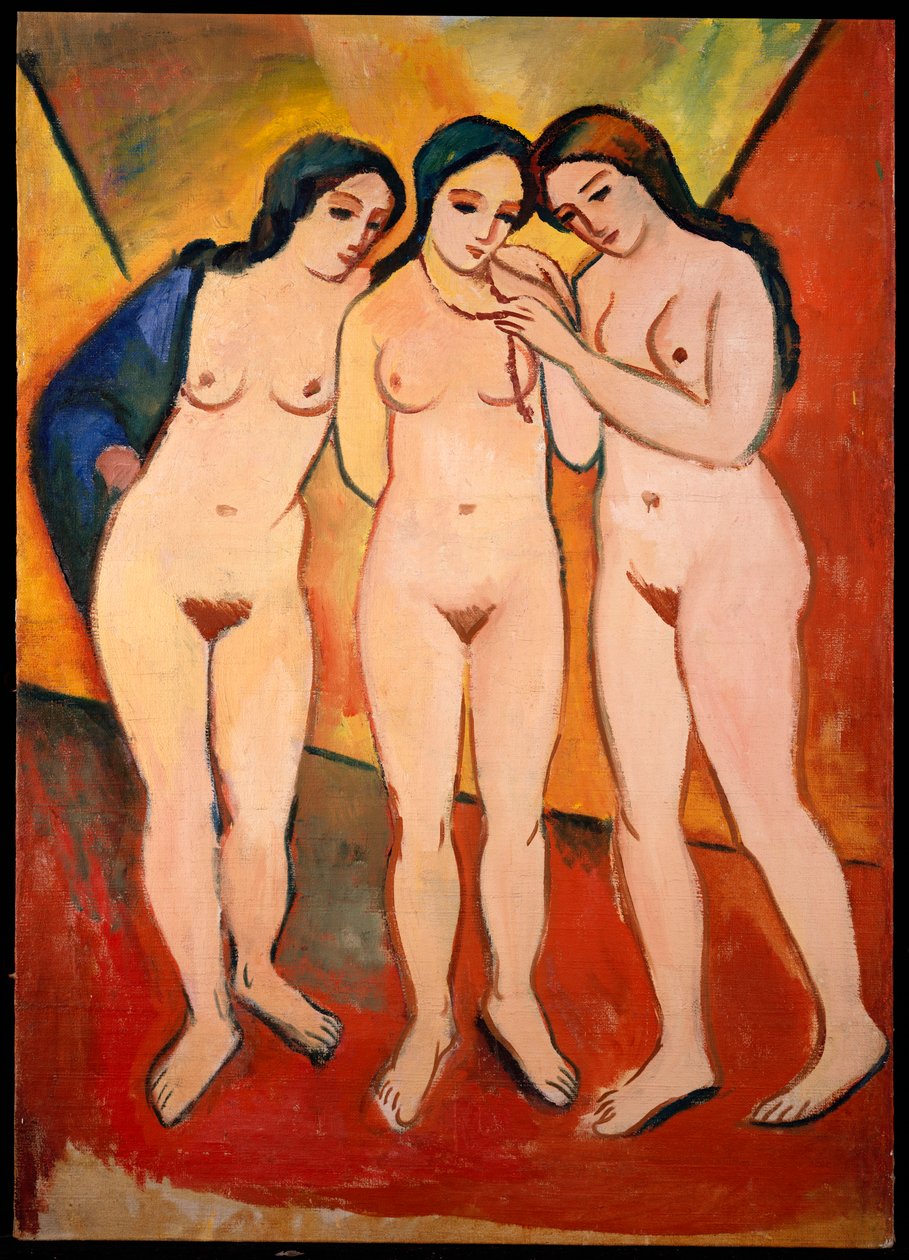 Tre donne nude da August Macke