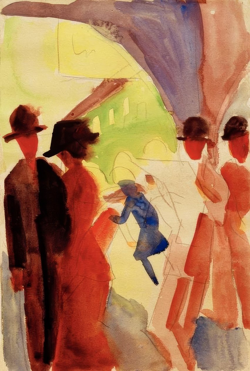 Sotto i portici a Thun I da August Macke