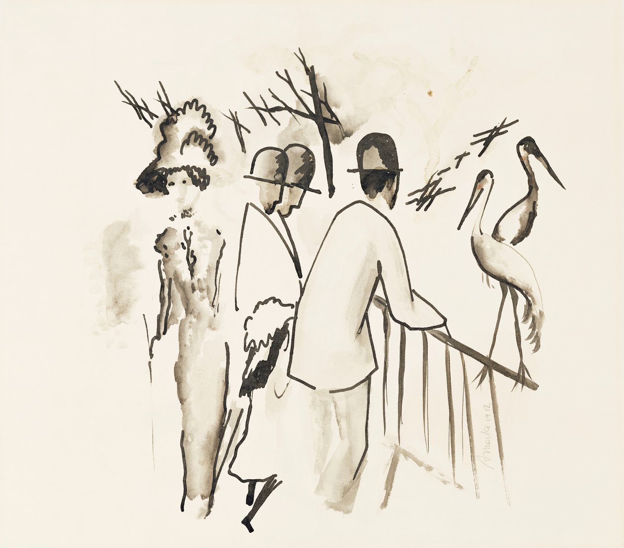 Giardino zoologico II, 1912 da August Macke