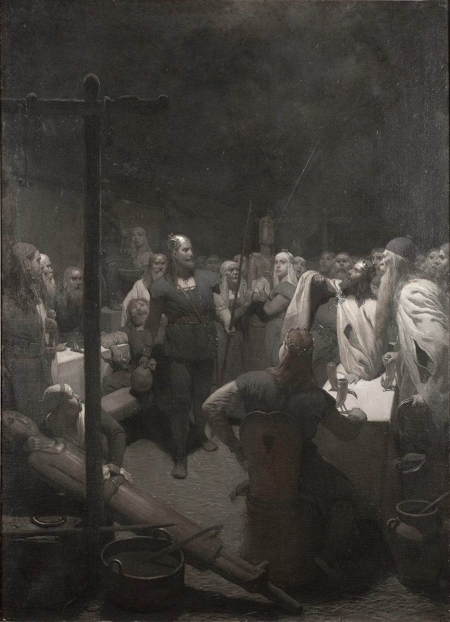 Il rogo di Balder (dalla Saga di Frithiof) da August Malmström