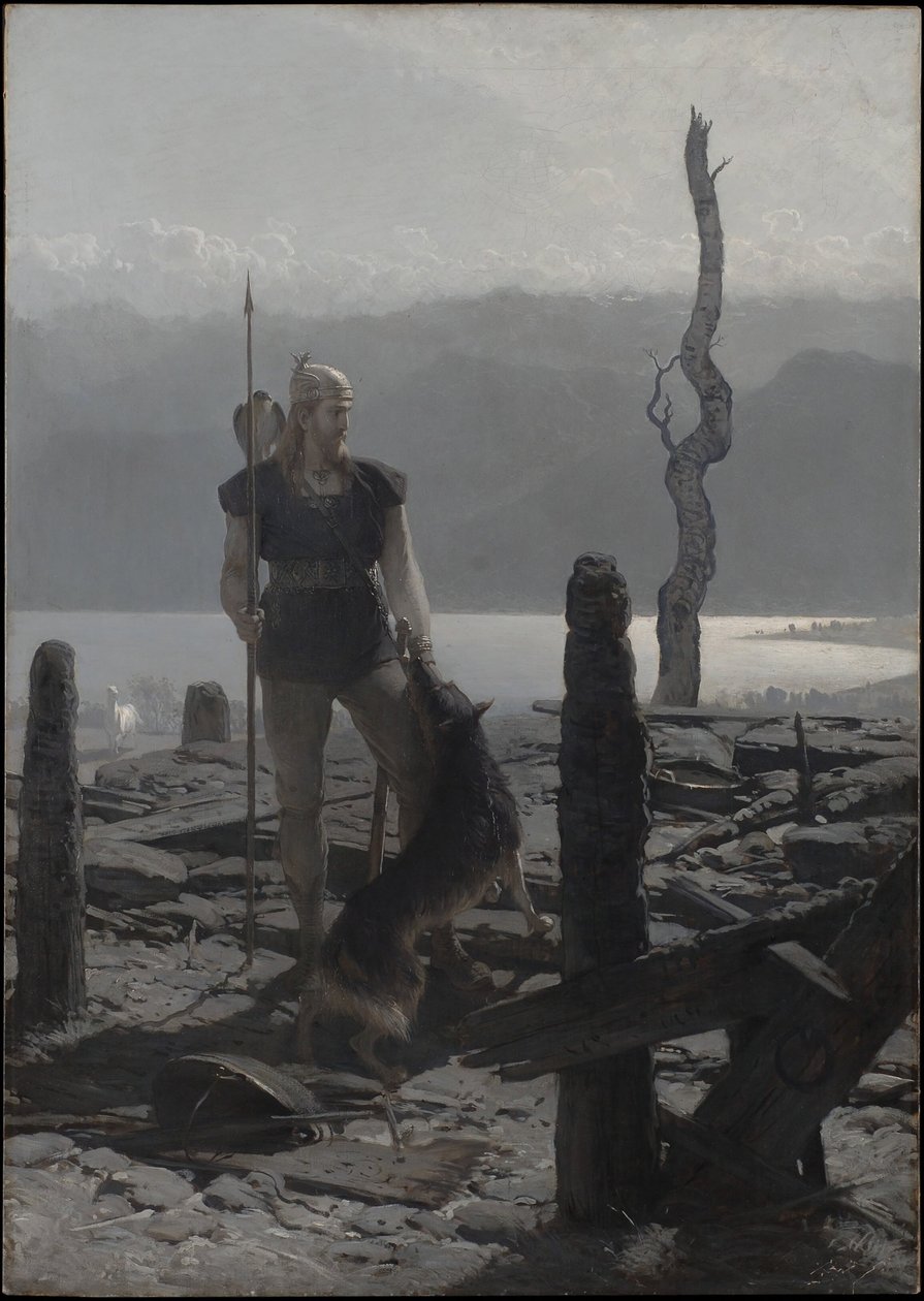 Il ritorno di Frithiof (tratto dalla “Saga di Frithiof”) da August Malmström
