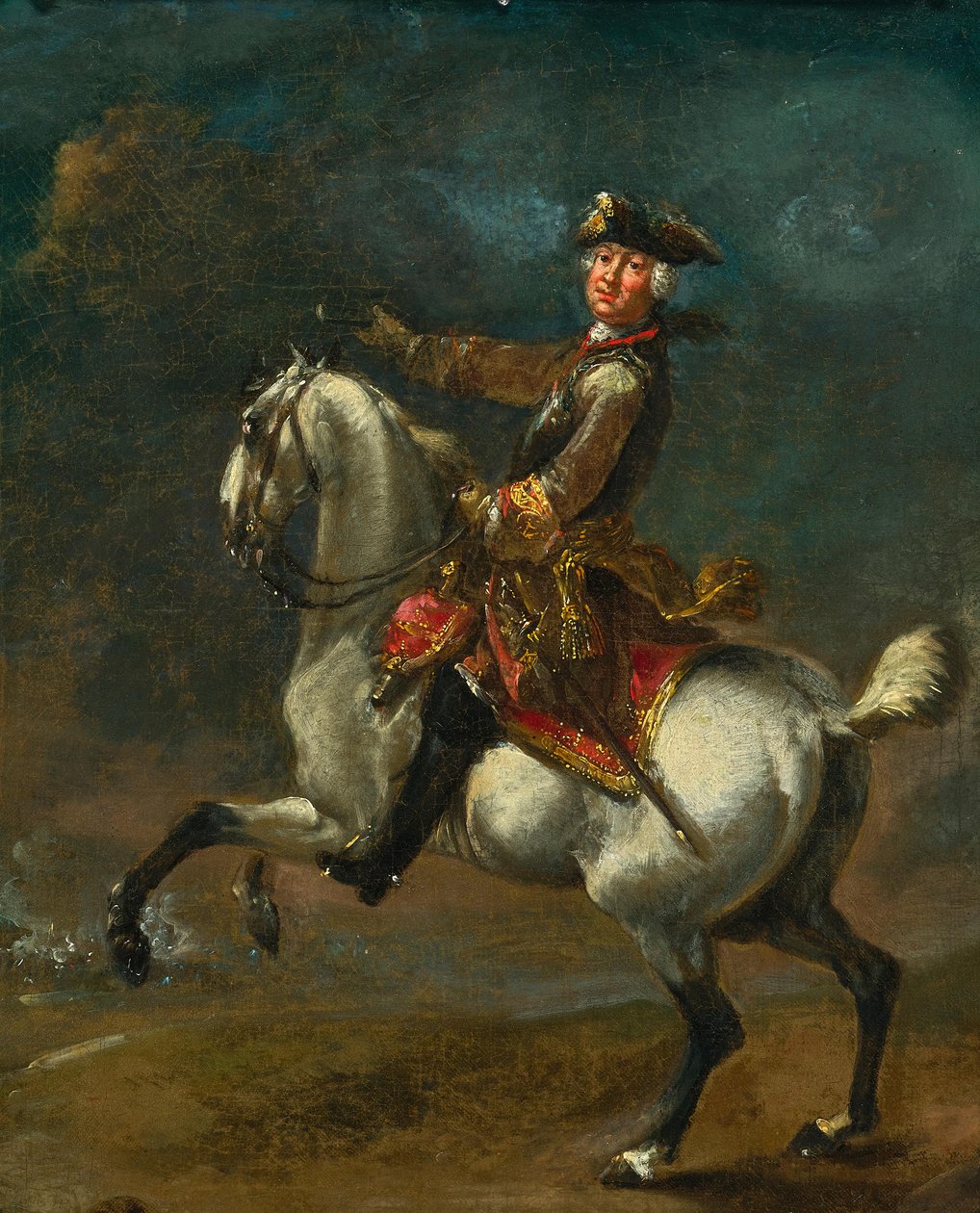 August Querfurt Principe Karl August Friedrich di Waldeck-Pyrmont Bozzetto da August Querfurt