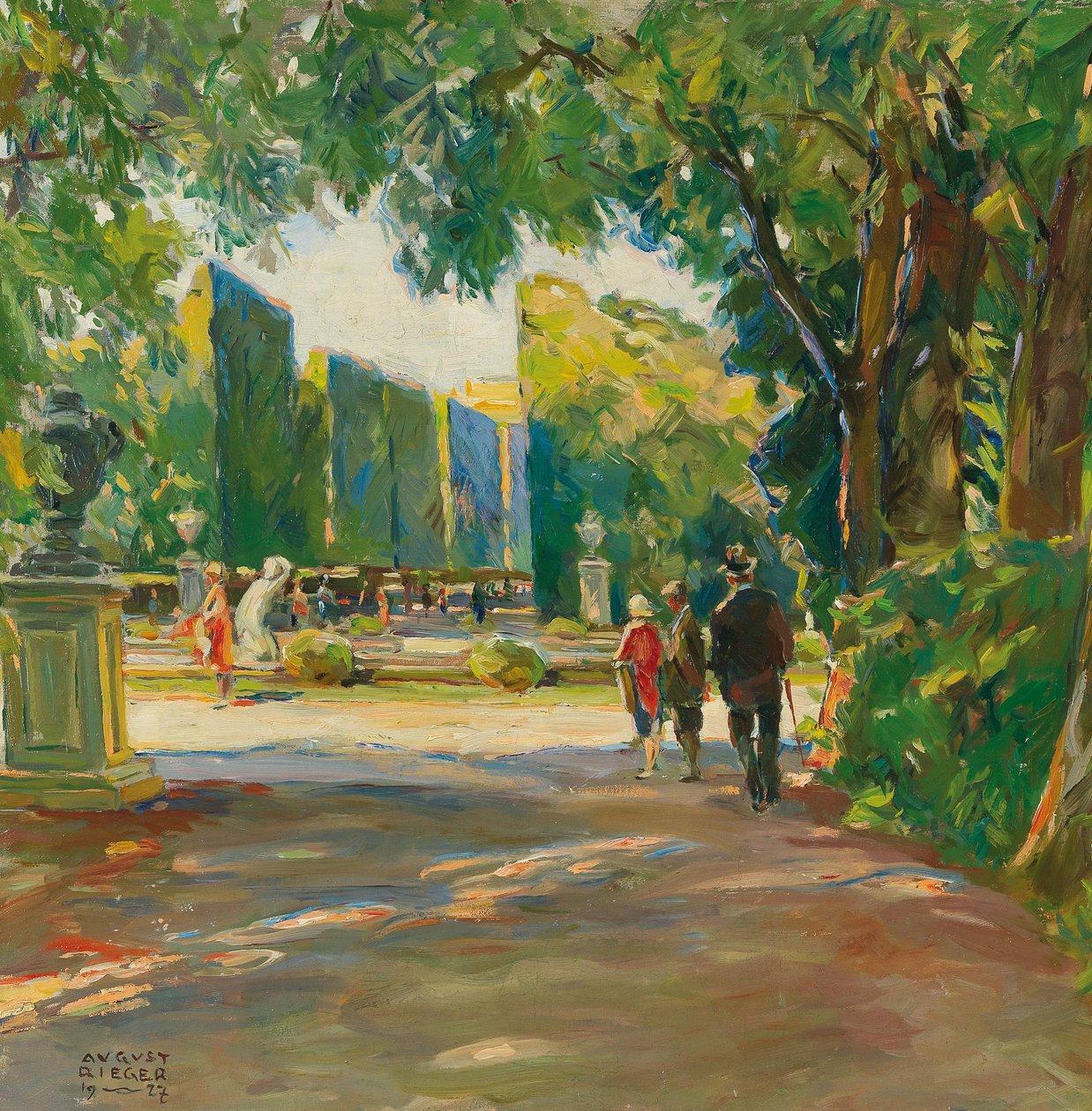 Nel parco del Castello di Schönbrunn da August Rieger