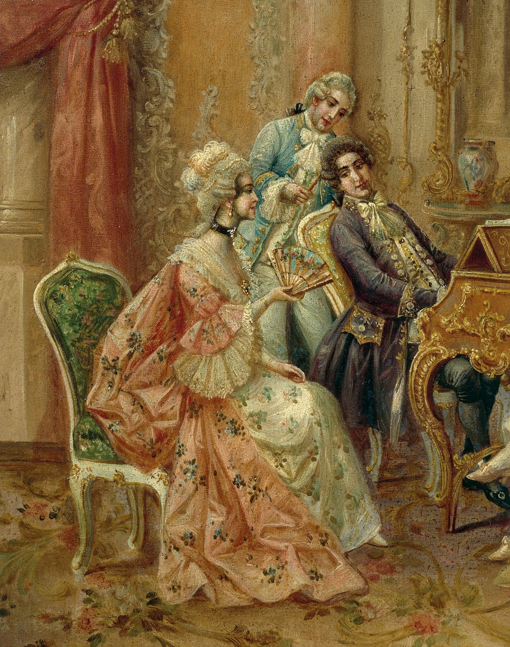 Al pianoforte (dettaglio) da August Stephan Sedlacek