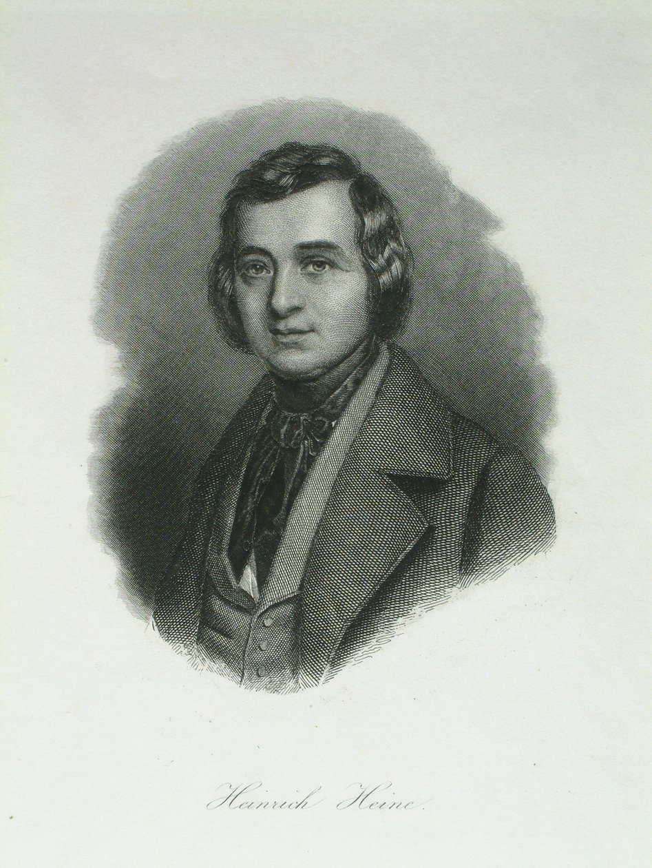 Ritratto del poeta Heinrich Heine da August Weger