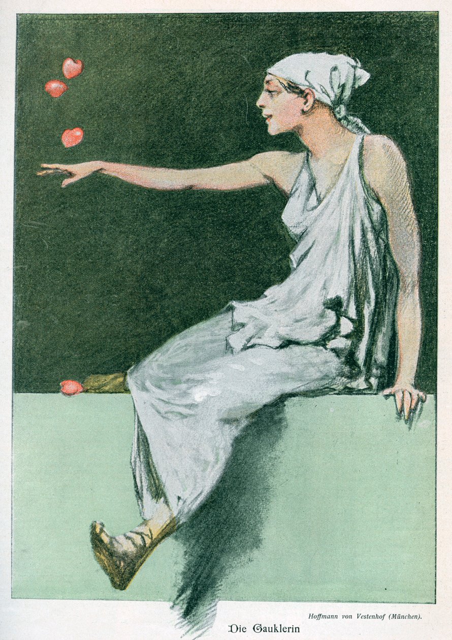 Die Gauklerin da August von Vestenhof Hoffmann