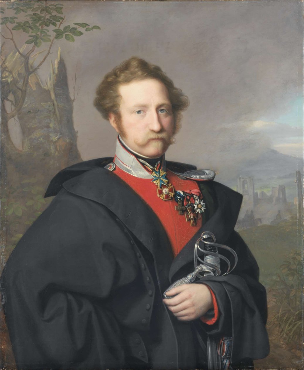 Tedesco: Ritratto di Georg Kasimir conte ereditario di Isenburg-Philippseich Ritratto di Georg Kasimir conte ereditario di Isenburg-Philippseich da August von der Embde