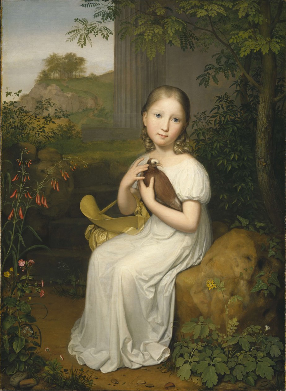 Ritratto della contessa Louise Bose da bambina da August von der Embde