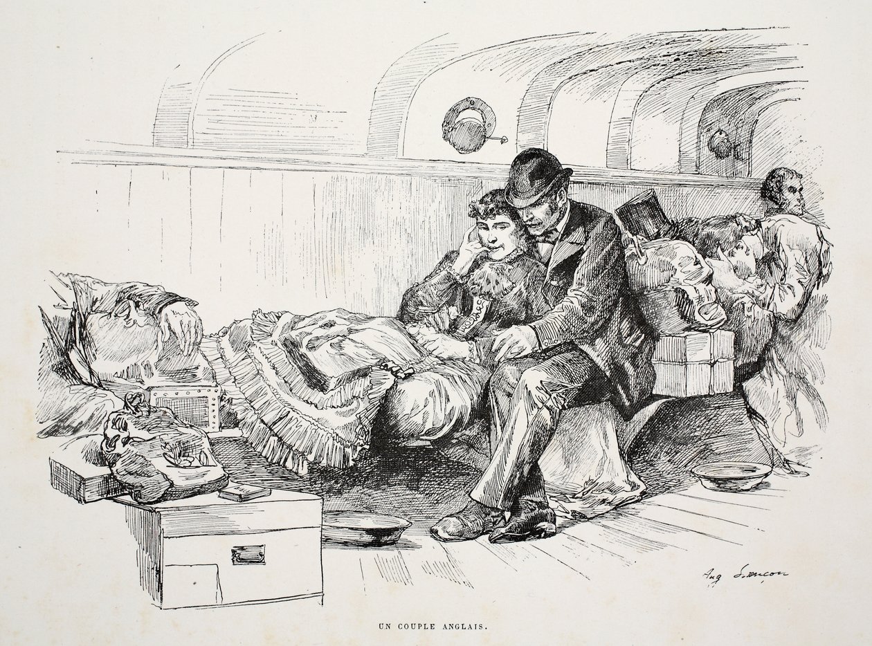 Una coppia inglese, illustrazione da 