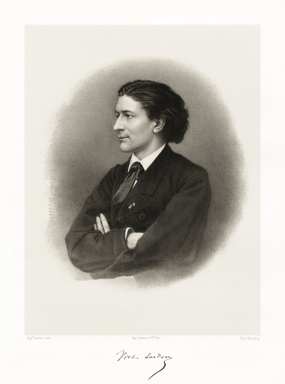 Victorien Sardou, 1865-66 da Auguste Charles Lemoine