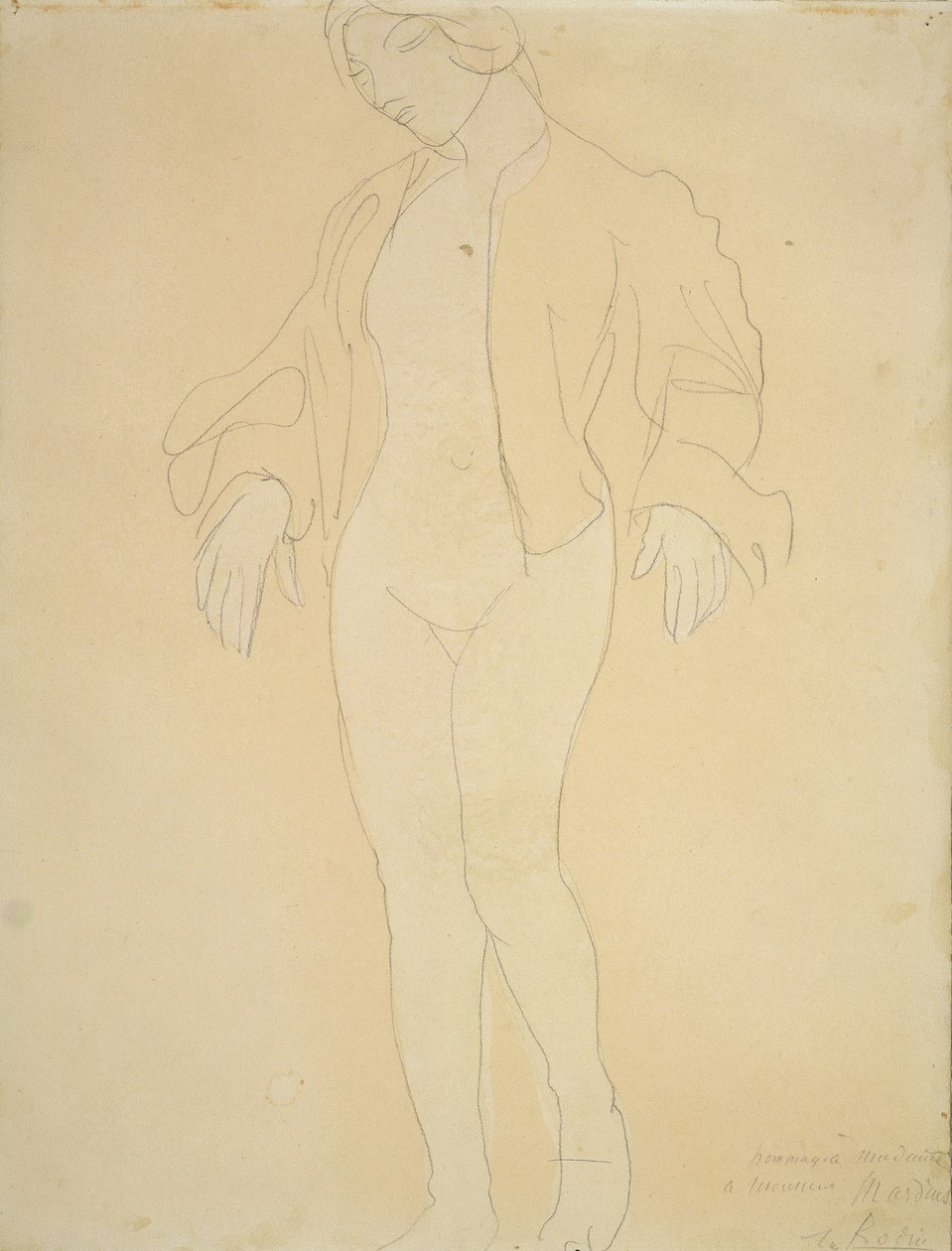Una danzatrice nuda da Auguste Rodin