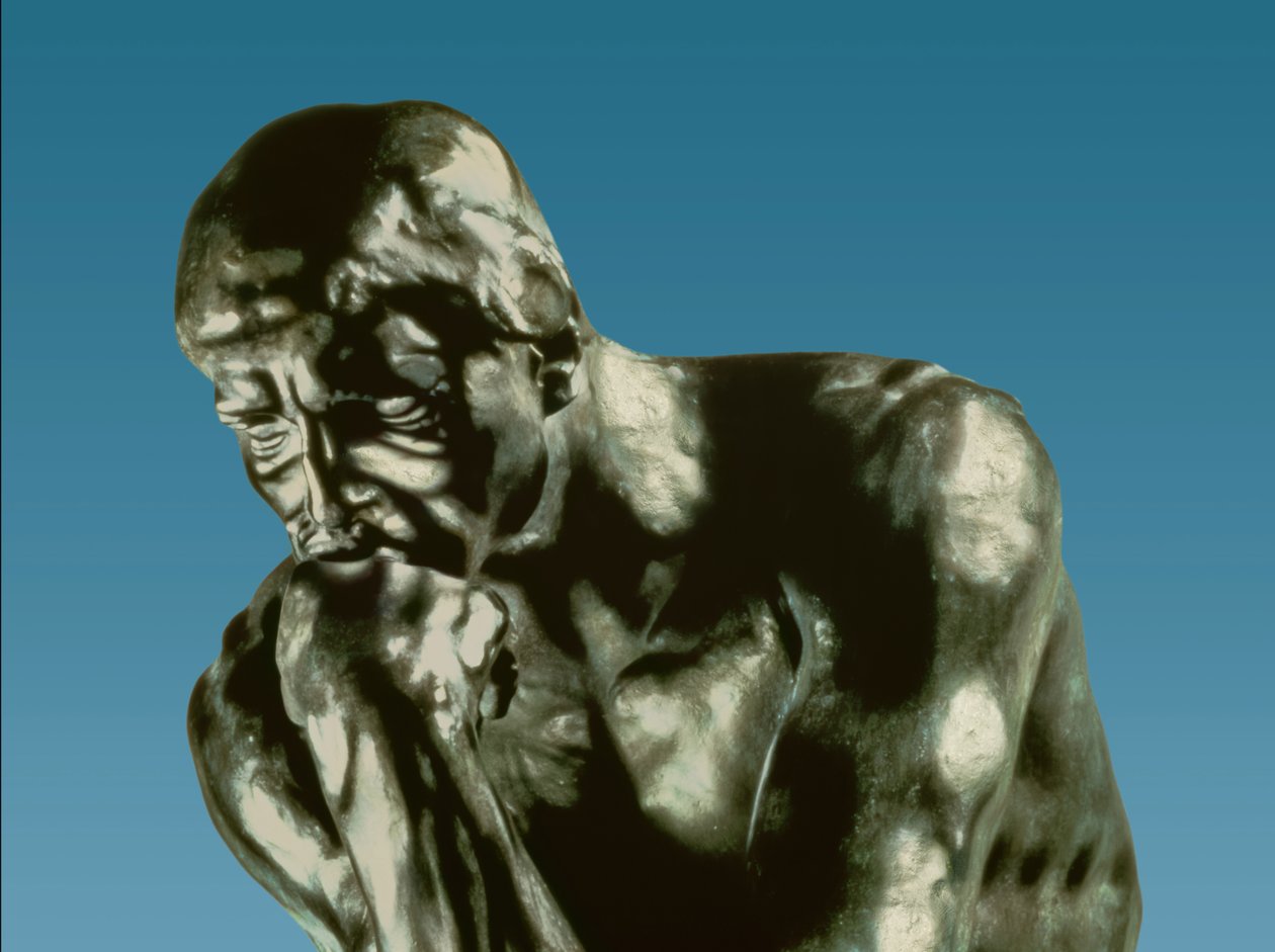 Il Pensatore (dettaglio) da Auguste Rodin