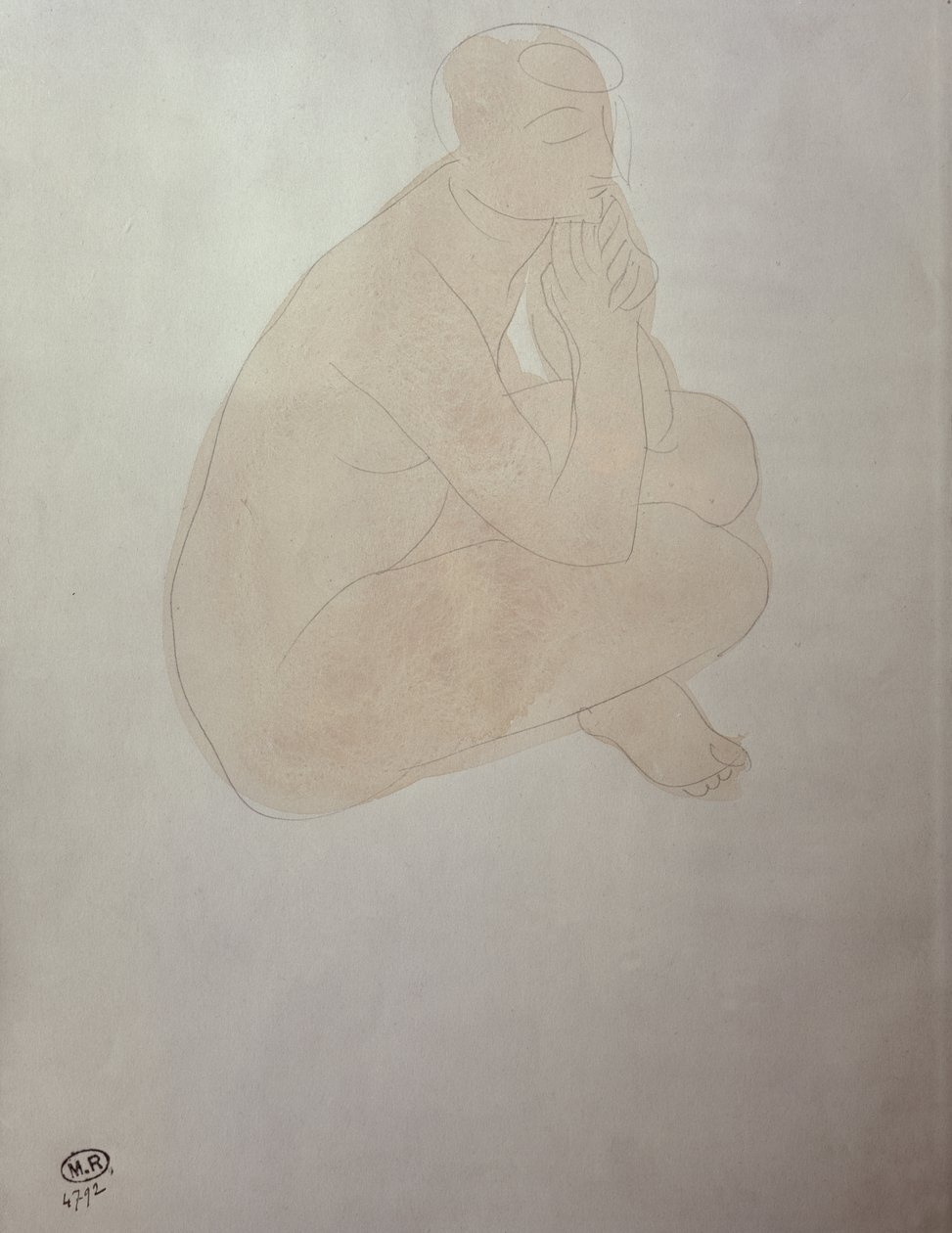 Donna seduta a gambe incrociate da Auguste Rodin