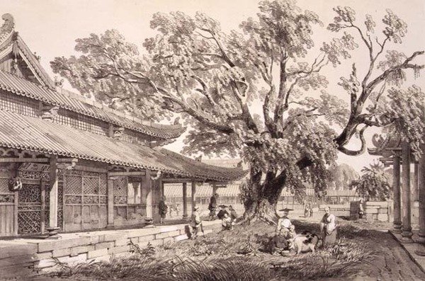 Il Tempio di Buddha nei sobborghi di Honan a Canton, tavola 24 da 