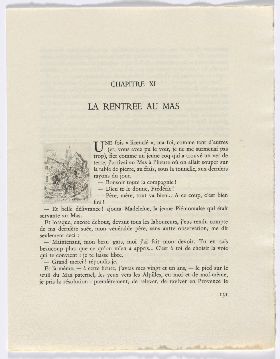 Frédéric Mistral: Mémoires et Recits di Frédéric Mistral: edifici e alberi (pagina 131) da Auguste Brouet