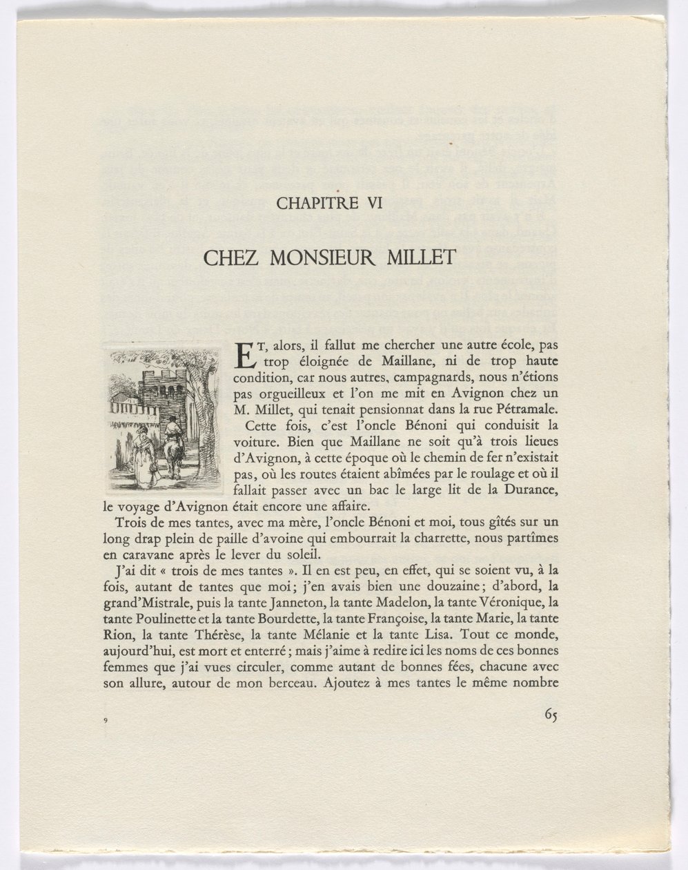 Frédéric Mistral: Mémoires et Recits di Frédéric Mistral: donna e uomo a cavallo (pagina 65) da Auguste Brouet