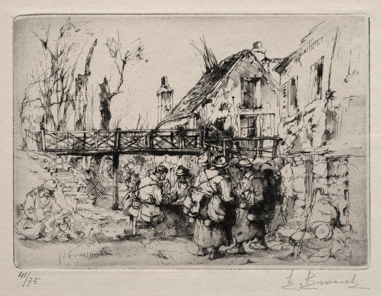 La Sosta al Villaggio da Auguste Brouet