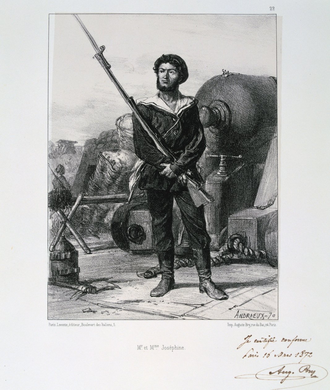 M e Mme Josephine, Assedio di Parigi, Guerra franco-prussiana, 1870 1872 da Auguste Bry