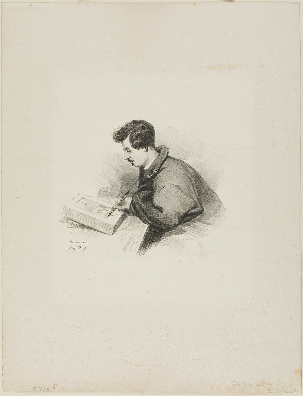 Ritratto di Auguste Raffet da Auguste Bry