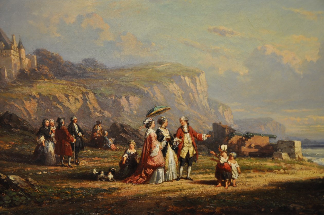 Promenade sur la grève, dettaglio da Auguste Delacroix
