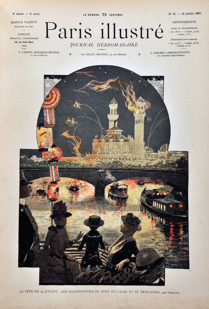 La festa del 14 luglio da Auguste Francois Gorguet