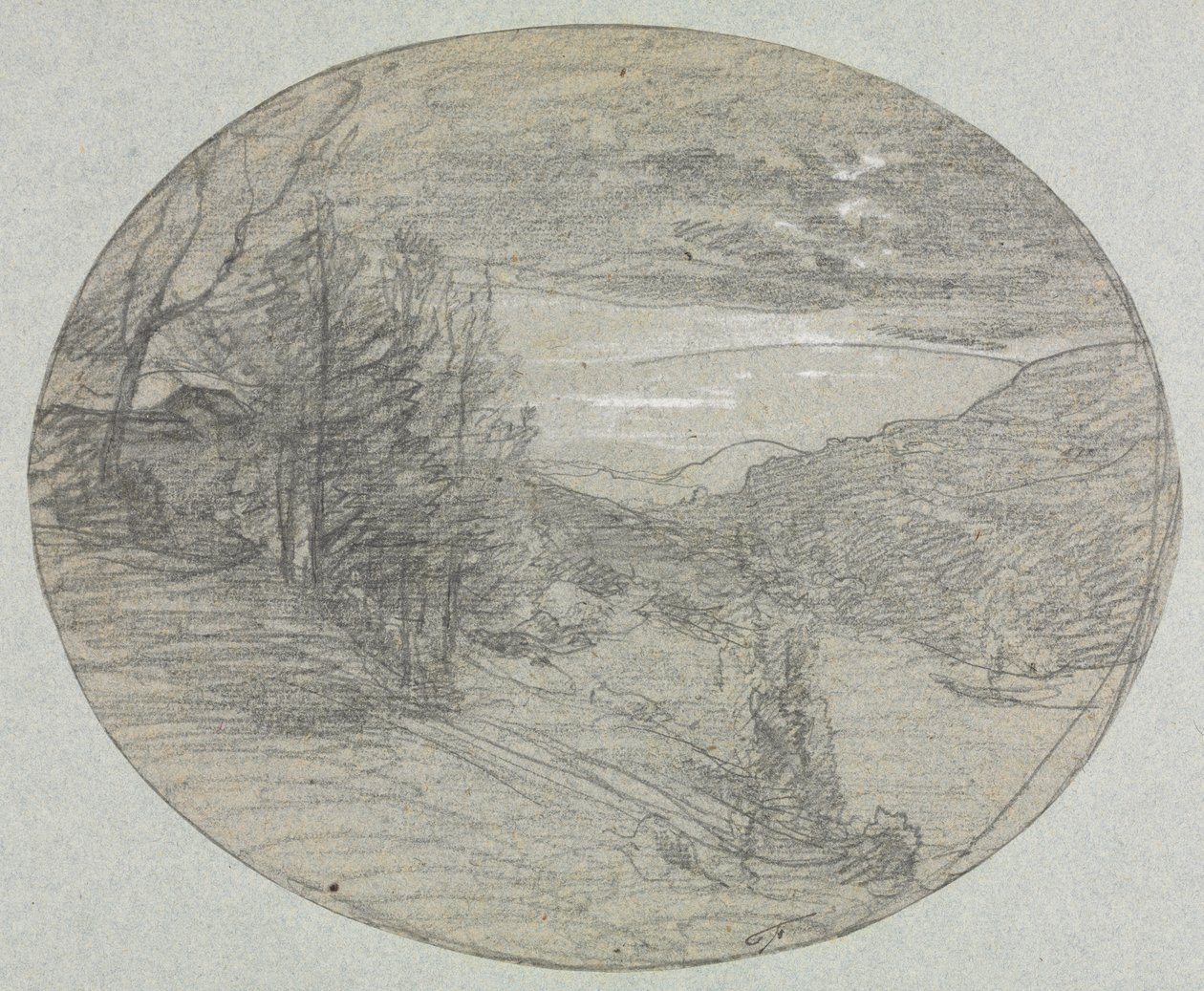Paesaggio, 1800 da Auguste Francois Ravier