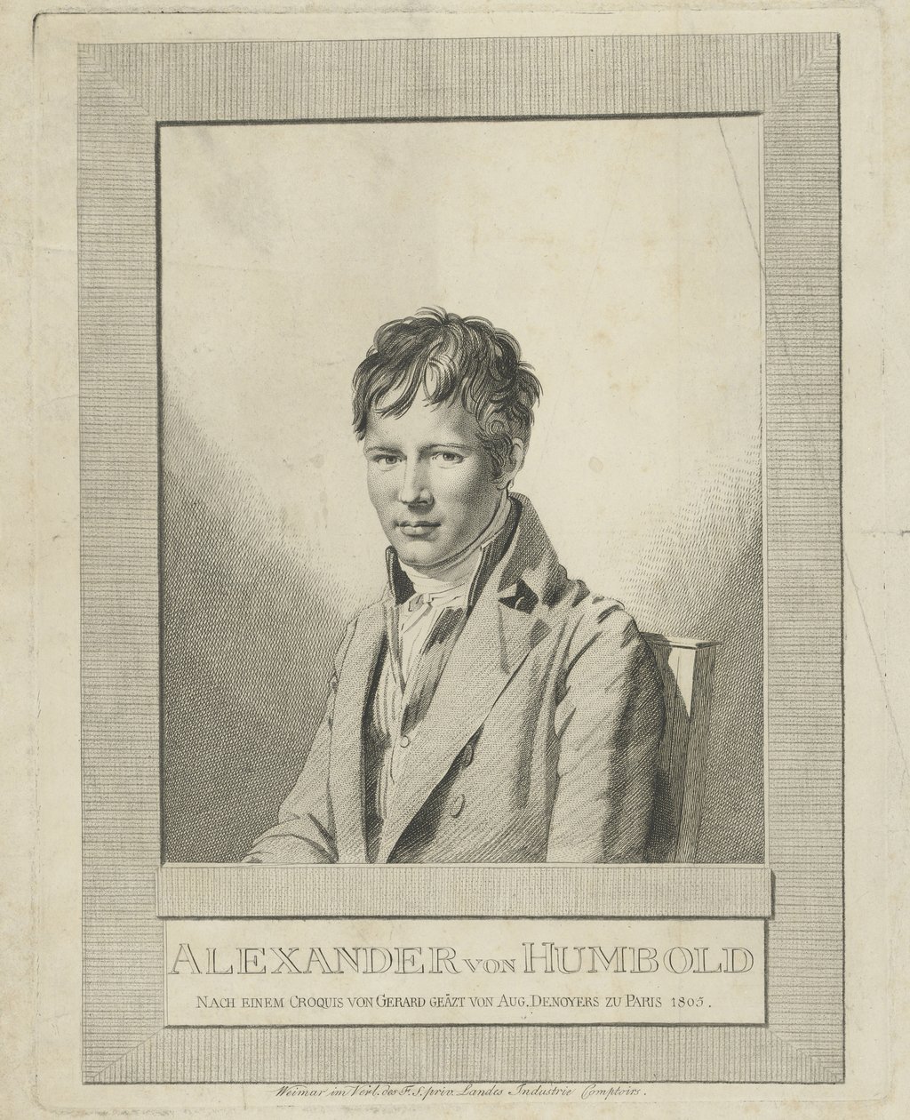 Ritratto di Alexander von Humboldt 1769-1859 da Auguste Gaspard Louis Desnoyers