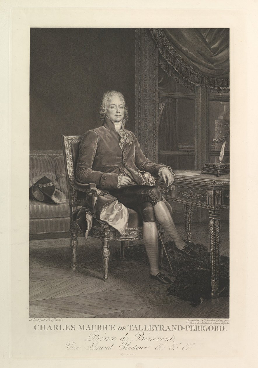 Ritratto di Charles Maurice de Talleyrand-Périgord, dopo il 1808 da Auguste Gaspard Louis Desnoyers