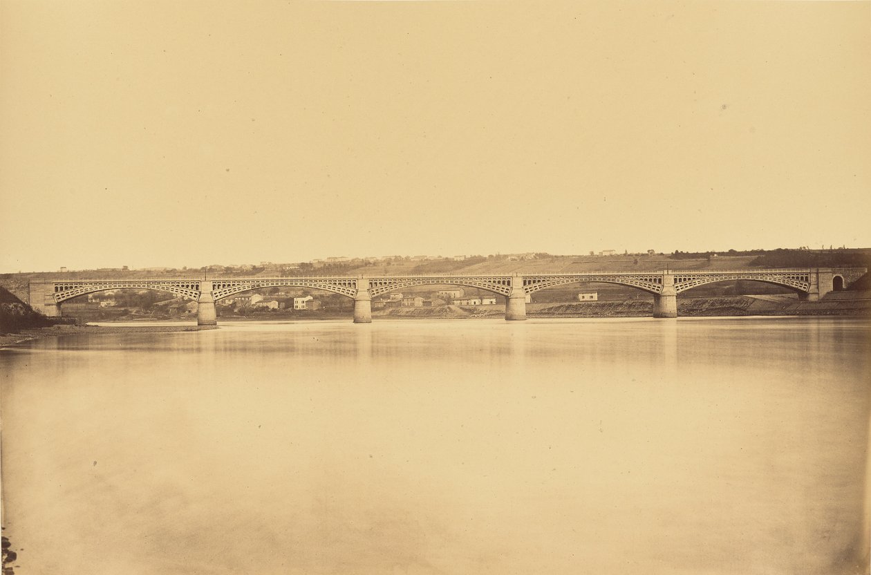 Ramo Givors-Chasse, viadotto sul Rodano da Auguste Hippolyte Collard