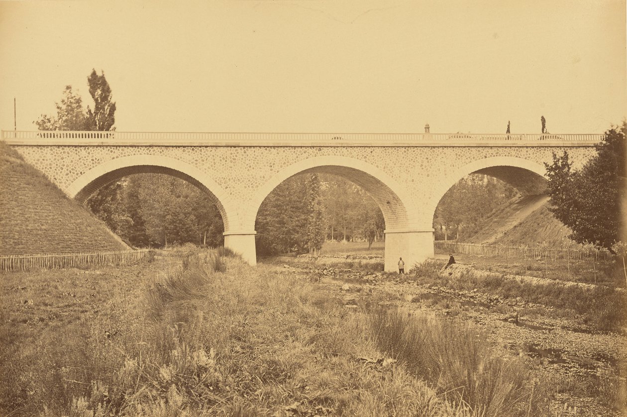 Viadotto sul Reno, vicino a Pradines da Auguste Hippolyte Collard